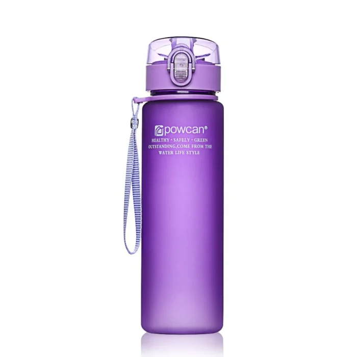Bouteille pour eau de sport saine pour enfant de 400ml de couleur violet
