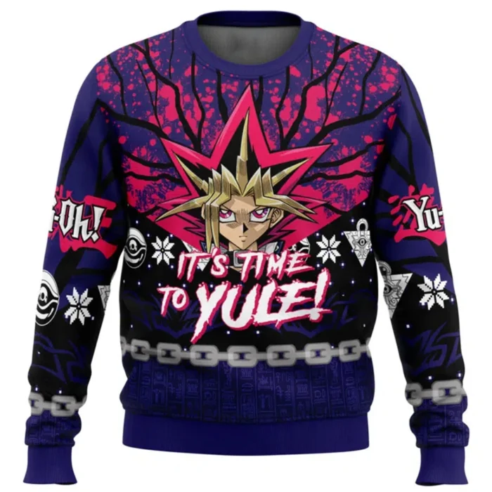 Pull de Noël Yu-Gi-Oh 2025 : Unisexe, Col Rond