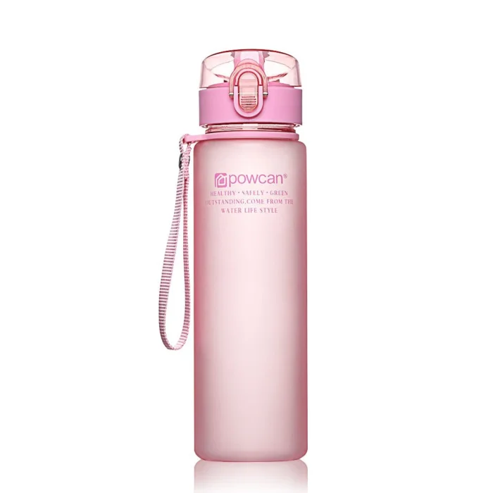 Bouteille pour eau de sport saine pour enfant de 400ml de couleur rose