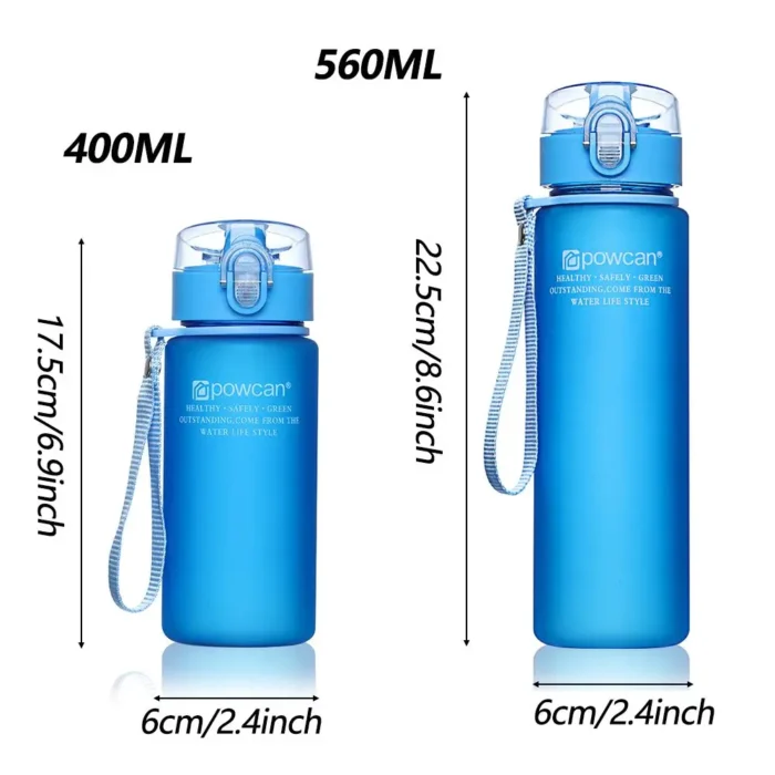 Bouteille d'eau sport 400/560ml étanche, sans BPA, Tritan. – Image 4