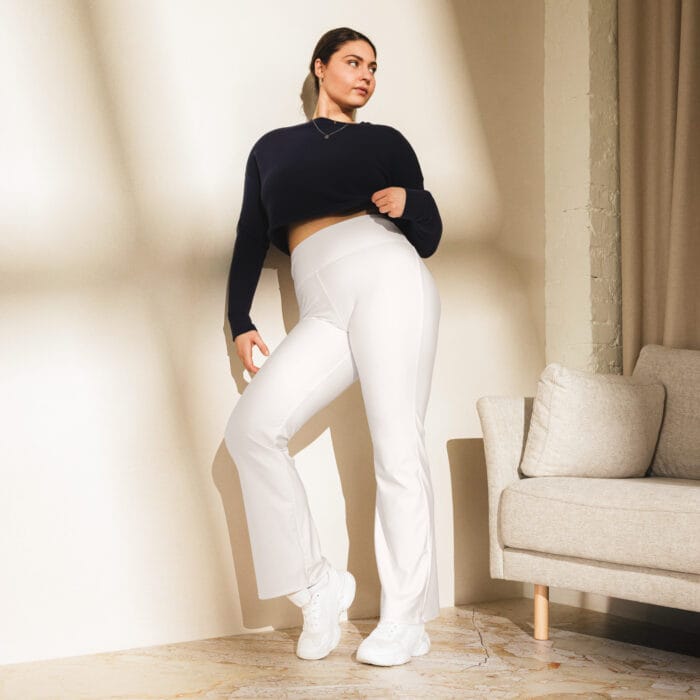Leggings évasés à impression intégrale