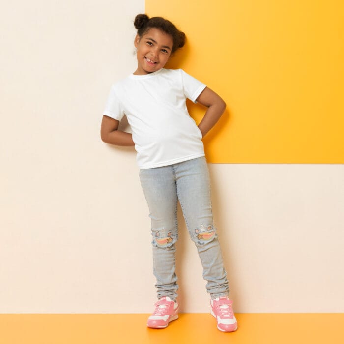 T-shirt  enfant col ras du cou à impression intégrale – Image 8