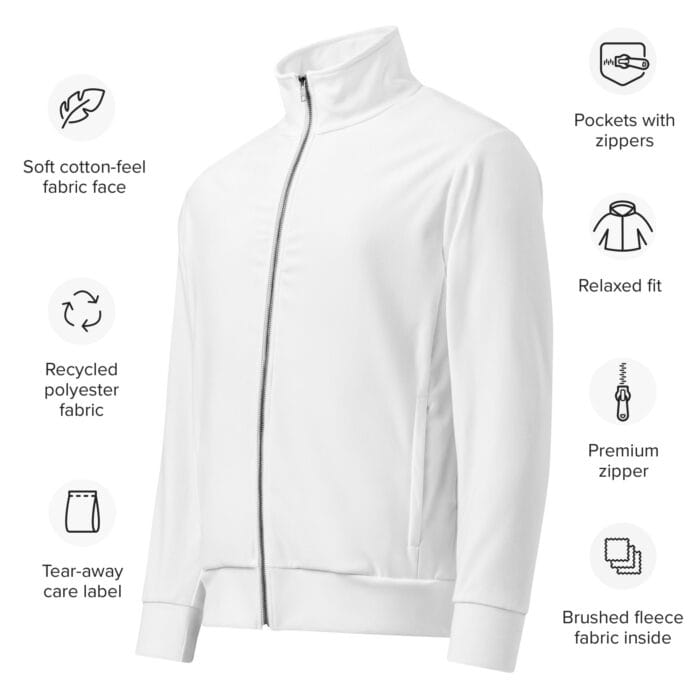 Veste de survêtement  unisexe recyclée à impression intégrale – Image 8
