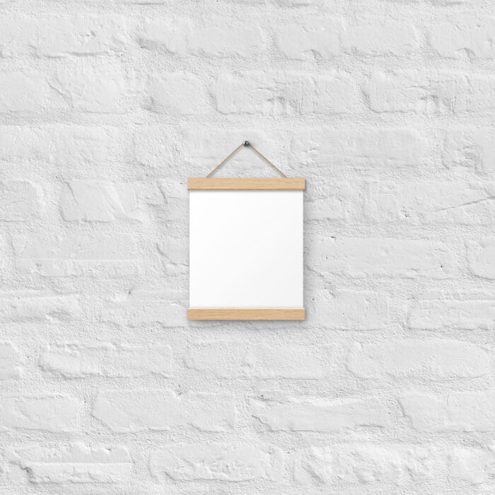 Poster mat avec porte-affiche (in)
