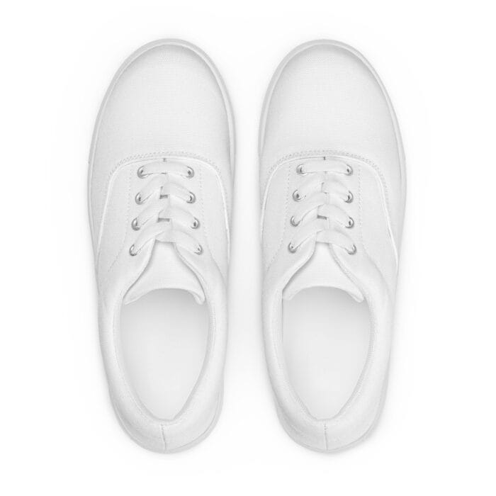 Tennis en toile avec lacets pour femme – Image 3