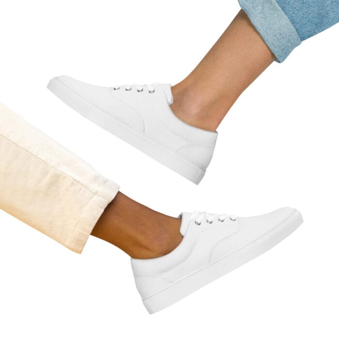 Tennis en toile avec lacets pour femme – Image 9