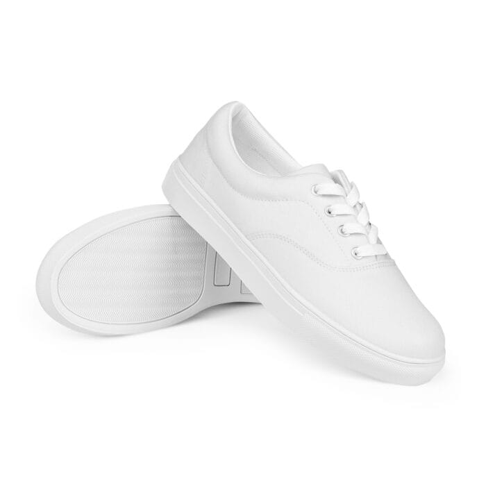 Tennis en toile avec lacets pour femme – Image 2