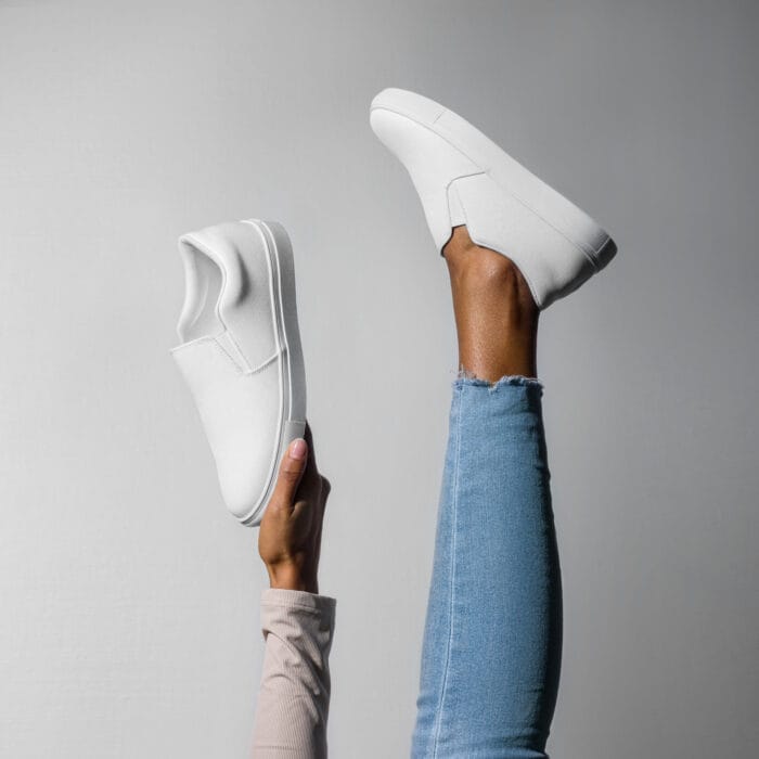 Tennis en toile sans lacets pour femme – Image 9