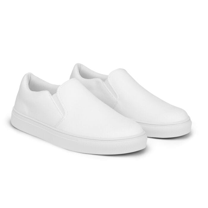 Tennis en toile sans lacets pour femme