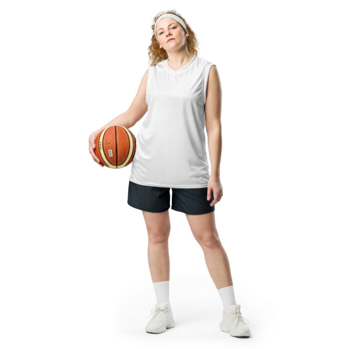 Maillot de basket-ball unisexe recyclé à impression intégrale – Image 2